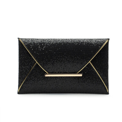 

Women Ladies Bridal Party Evening Prom Envelope Sequins Clutch Bag Handbag