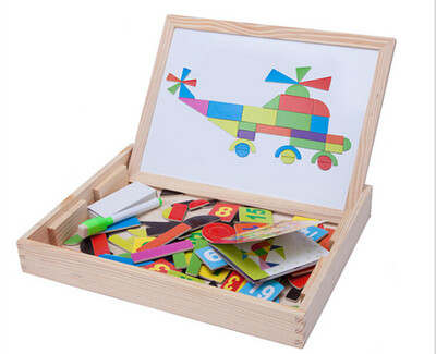 

New Wooden Baby Toys Graph Spells Happily Baby Drawing Toys Set