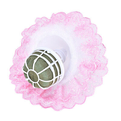 

Bouquet Handle Holder White Lace Collar for Bridal Floral Wedding Flower