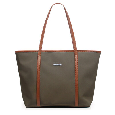 

Let it be ladies shoulder bag handbag canvas handbag Oxford nylon cloth bag Europe&the United States commuter large capacity tote bag 20086099 red with dark blue regular number