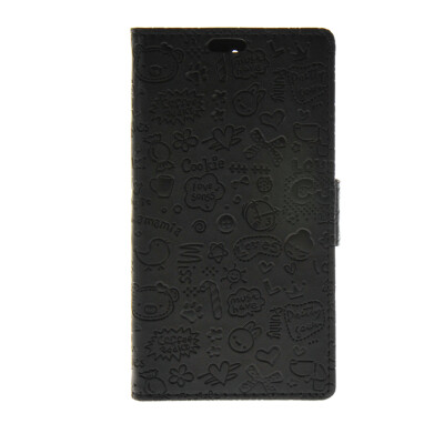 

MOONCASE Cute Little Witch Leather Side Flip Wallet Card Holder Stand Pouch ЧЕХОЛ ДЛЯ Huawei Ascend Y625 Black