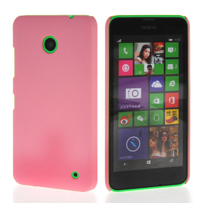 

MOONCASE Hard Rubberized Rubber Coating Devise Back Case Cover for Nokia Lumia 630 Pink