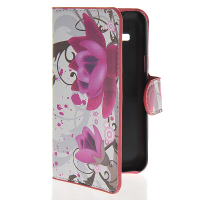 

MOONCASE Flower style Leather Side Flip Wallet Card Slot Stand Pouch чехол для Samsung Galaxy Star 2 Plus G350E