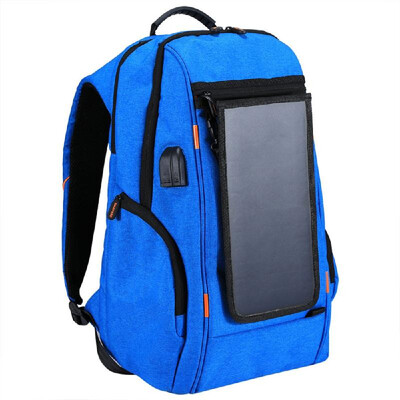 

New Outdoor Charging Backpack with USB Port Waterproof Breathable Travel Bag Wear resisting Anti theft Backpack with Solar Panel