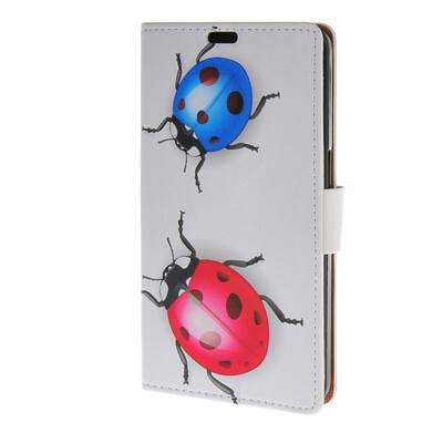 

MOONCASE чехол для Alcatel One Touch Flash OT-6042D Leather Flip Wallet Style and Kickstand Case Cover [Cute Pattern] a16