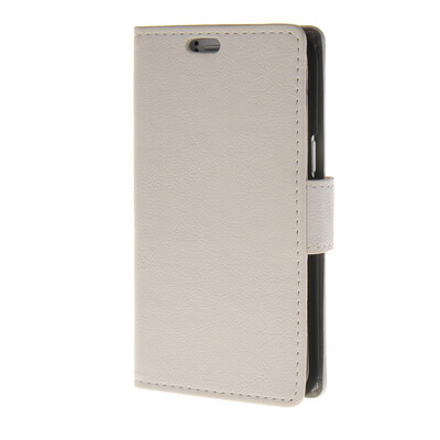 

MOONCASE Simple Leather Flip Wallet Card Slot Stand Back чехол для Samsung Galaxy J1 White