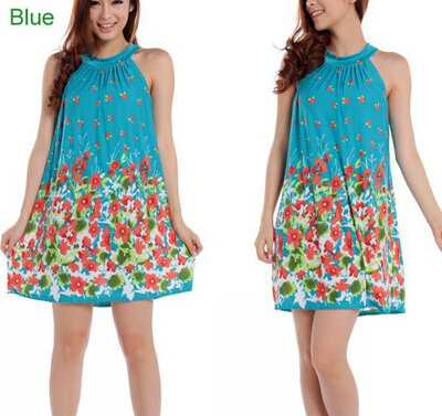 

New Stylish Women Dress Loose Novelty Print Dress Autumn-Summer 4 Types