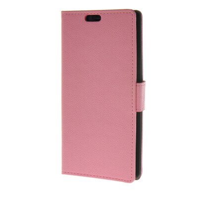 

MOONCASE Simple Leather Flip Wallet Case Card Slot Stand Back Cover for LG G4 Pink