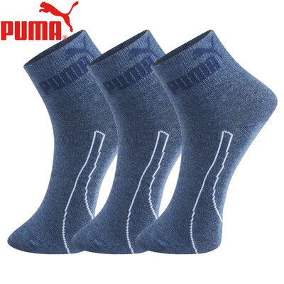 

PUMA Hummer Socks Womens Basic Socks 3 Pairs 171529356-3 Denim Blue