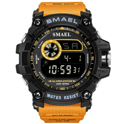 

SMAEL new outdoor sports single display electronic watch waterproof shock-proof student mens sports watch