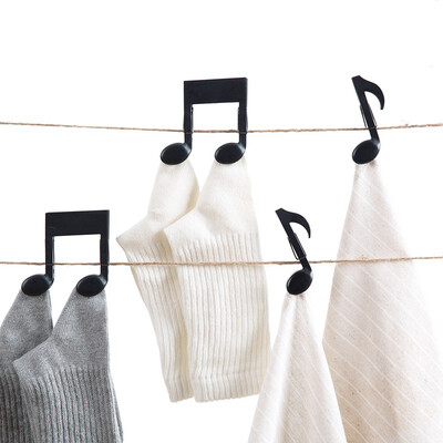 

4pcs Musical symbols shape sealing clip snack bag clips Clothes pegs for Coat Pants Laundry Drying Hanger