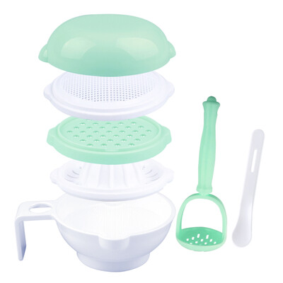 

HOY BELL childrens tableware grinding bowl baby food supplement baby food supplement grinder food supplement tool macaron green