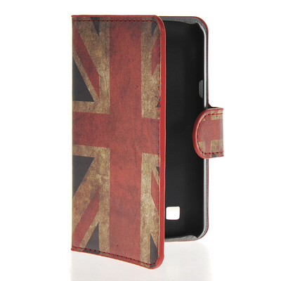 

MOONCASE UK British Flag Leather Side Flip Wallet Card Slot Stand Pouch чехол для LG L50