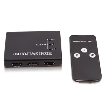 

Switcher With Remote DVD 3 Ports HDMI Plastics 1080P New Fashion