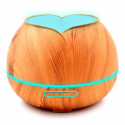 

300ml Air Humidifier Essential Oil Diffuser Aroma Lamp Aromatherapy Electric Aroma Diffuser Mist Maker for Home-Wood