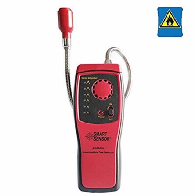 

AS8800L Digital Combustible Gas Analyzer Smart Leak Detector Hand-held Port Flammable Gas Leak Detector With Sound Light Alarm