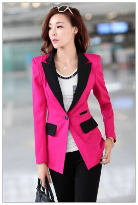 

Womens Fashion Suit Blazer Femme Coat Slim All-match Jacket Outerwear Plus Size