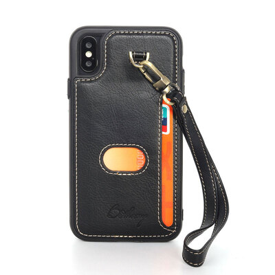 

iphoneX Fashion Card Case Mobile Shell Wristband iphone78 plus