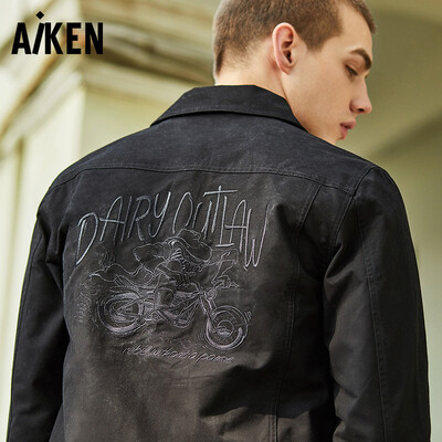 

Aiken Aiken Senma brand 2018 autumn&winter mens jacket jacket AK118071205 black S