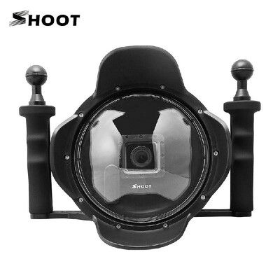 

Shoot 6" Dome Port Transparent Diving Underwater Camera Lens Hook Cover W Handheld Stabilizer Grip Photography Fisheye Wide Angl