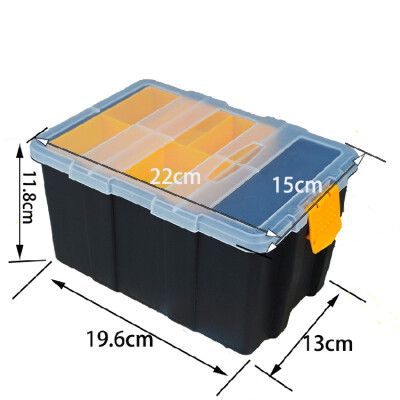 

Profession ABS Plastic Transparent Cover Tool Box Waterproof Wear - Resistant Metal Storage Box Modular Parts Screw Box