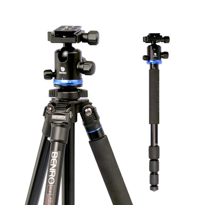 

Benro tripod AF28 SLR tripod aluminum alloy Canon Nikon SLR camera tripod tripod professional photography tripod head set