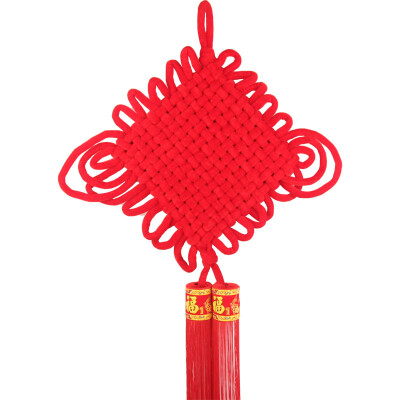 

Jingdong supermarket] green reed New Year's Eve festive decoration annual velvet Chinese knot 1.5 line 12 plate