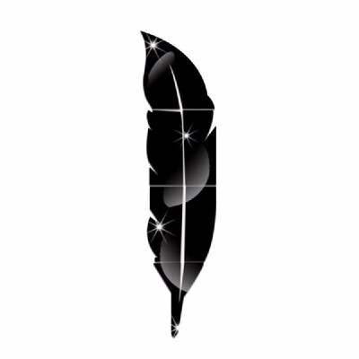 

Removable Adhesive 3D Feather Mirror Wall Living Room Bedroom Bathroom Stick Decal Home Party Decoration Art Mural Stickers DIY 6p
