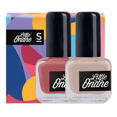 

Little Odin Littleondine Water-based Nail Polish Healthy Peelable&Unscented Nail Art Surprise Series Whitening Manicure Set Static Red Fine Naked 6ml
