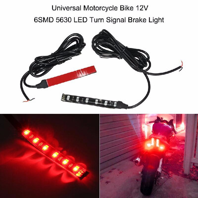 

Universal Motorcycle Bike 12V 6SMD 5630 LED Turn Signal Brake Light2 PackRed Light