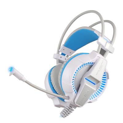 

KOTION EACH G7000 71 Shock Professional Game Headset with Microphone USB Headset White Blue
