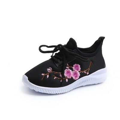 

COMFY KIDS 2018 Autumn New Arrivals Embroidered Girls Sneakers Shoes Fashion Eva Sole Kids Girls Sports Flower Sneakers Shoe