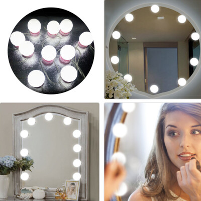 

TOMNEW Vanity Mirror Lights Hollywood Style LED Vanity Mirror Lights 10 Dimmable Bulbs Kit for Makeup Dressing Table