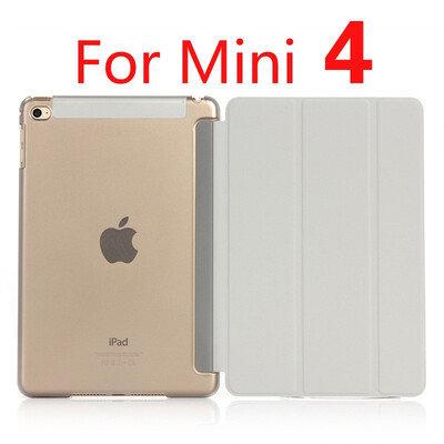 

Case for iPad Mini 4 3 2 1 Case PU Leather Silicone Soft Back Trifold Stand Auto SleepWake up Smart Cover for iPad Mini 2 Case
