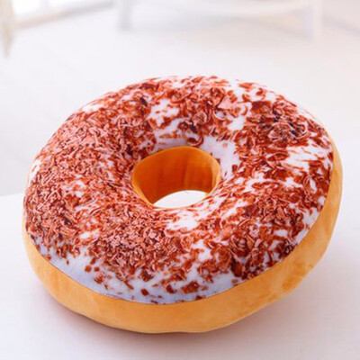 

Cute Soft Plush Pillow Stuffed Seat Pad Sweet Donut Foods Cushion throw pillow covers Case Toys pillowcase poszewka na poduszki
