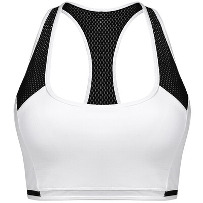 

YOOY Tops Sports Bra Breathable Fitness Stretch Underwear Push Up Yoga Bras With Padding The Gym Bra Running Yoga White Bra