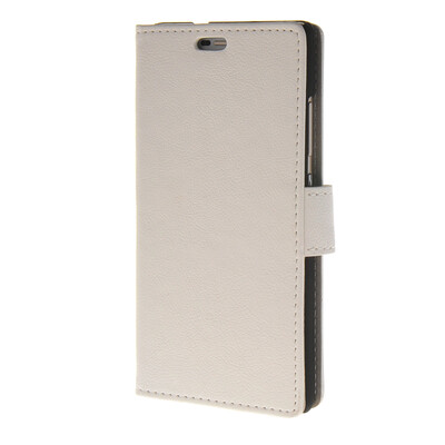 

MOONCASE Soft skin PU Wallet Flip Card Stand Back Leather Case Cover for Huawei Ascend P8 Lite White