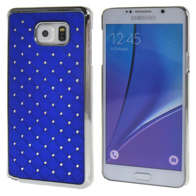 

MOONCASE for Samsung Galaxy Note 5 Case Bling Chrome Hard Back Case Cover Blue