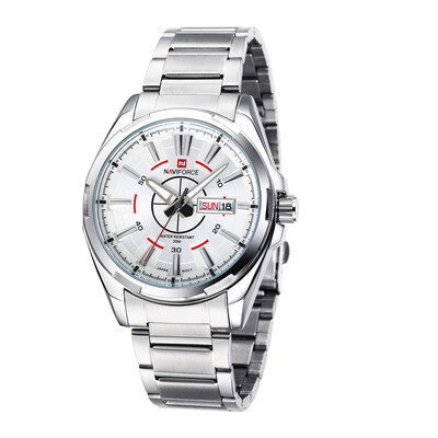 

NAVIFORCE 9034 Men New Luxury Stainless Steel Band Analog Display Quartz Watch Casual Watch With Date relogio