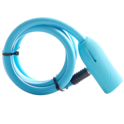 

ULAC bike lock anti - theft lock road bike mountain bike lock cable lock with lock Y10 blue