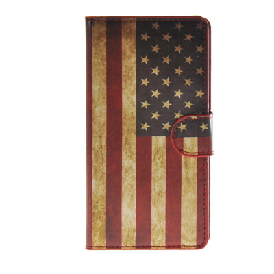 

MOONCASE U.S American Flag Leather Side Flip Wallet Card Slot Stand Pouch ЧЕХОЛ ДЛЯ Samsung Galaxy A7