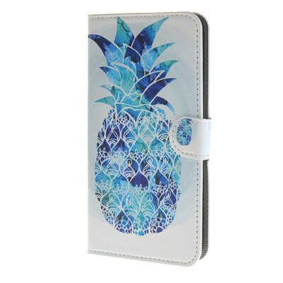 

MOONCASE pineapple style Leather Side Flip Wallet Card Slot Stand Pouch Case Cover for Microsoft Lumia 640  / a18