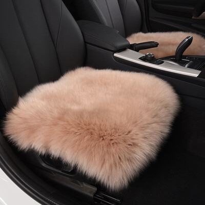 

Universal 100 Australian Pure Natural Wool Seat Cover12 Colors Winter Car Cushion 1 Whole Sheep Skin Seat Cushion Auto WSC_05