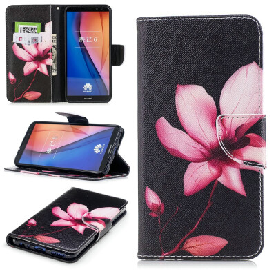 

BEFOSPEY Painting PU LeatherSoft TPU Card Slot Stand Wallet Case For Huawei Mate 10 Lite59"2017