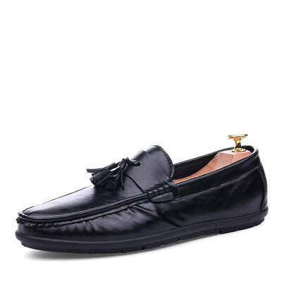 

Damaizhang Brand Designer England Style Men Loafer Pu Leather Flat Casuaol Shoes Non-slip Mens Loafer Shoes