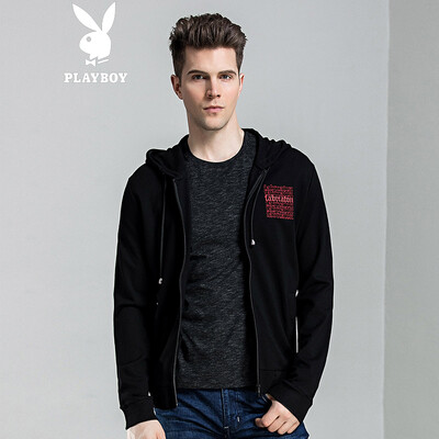 

Playboy PLAYBOY Male Youth Trend Black Sweater Print Personality Long Sleeve DH62170289 Black 175L50