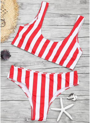 

2018 Women Color Block Bikini Set Push Up Padded Swimsuit Swimwear Bathing Suit