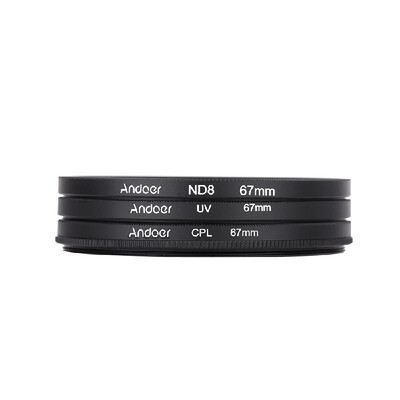

Camera Camcorder 4982mm UV CPL ND8 Circular Neutral Density Filter For Nikon Canon Pentax Sony67mm