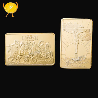 

New Zealand knight groom gold bars Jesus commemorative coins Home Decor Decoration Crafts Non-currency Coins