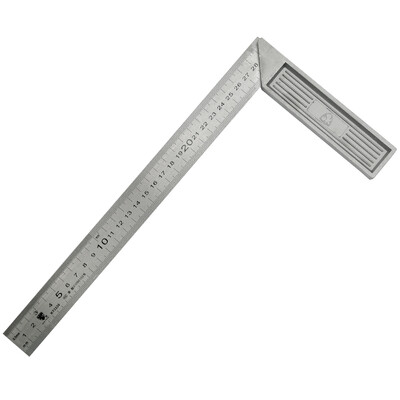 

KATA steel square ruler 90 degree double-sided scale foot ruler L-type ruler wood ruler aluminum ruler 300mm KT3330